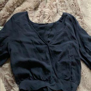 brandy melville blue blouse